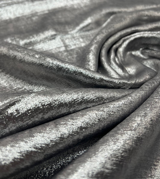 Silver Shimmer Lightweight Non Stretch Fabric