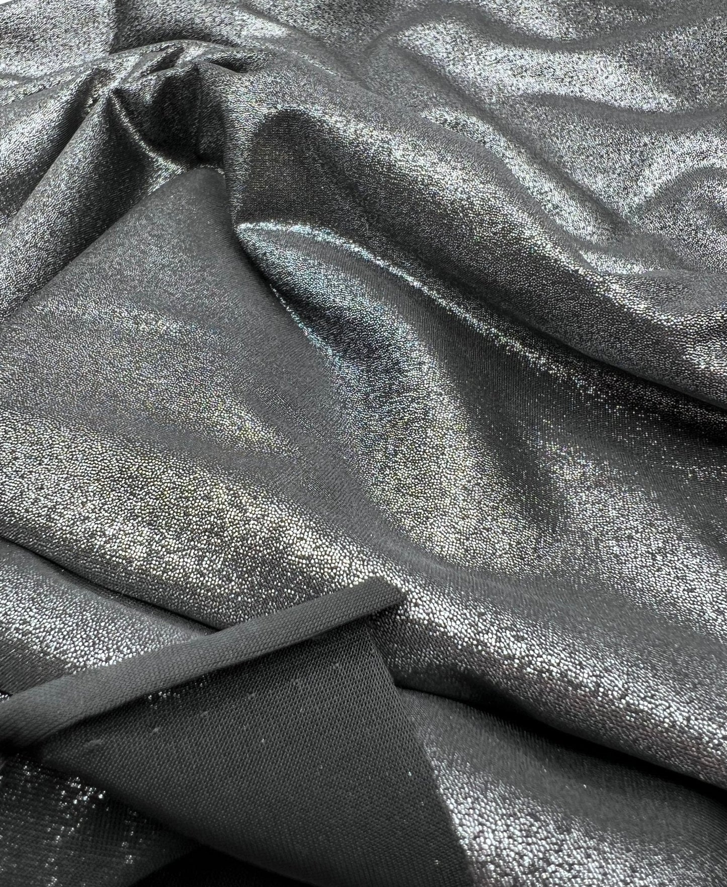 Silver Shimmer Soft Touch Stretch Fabric