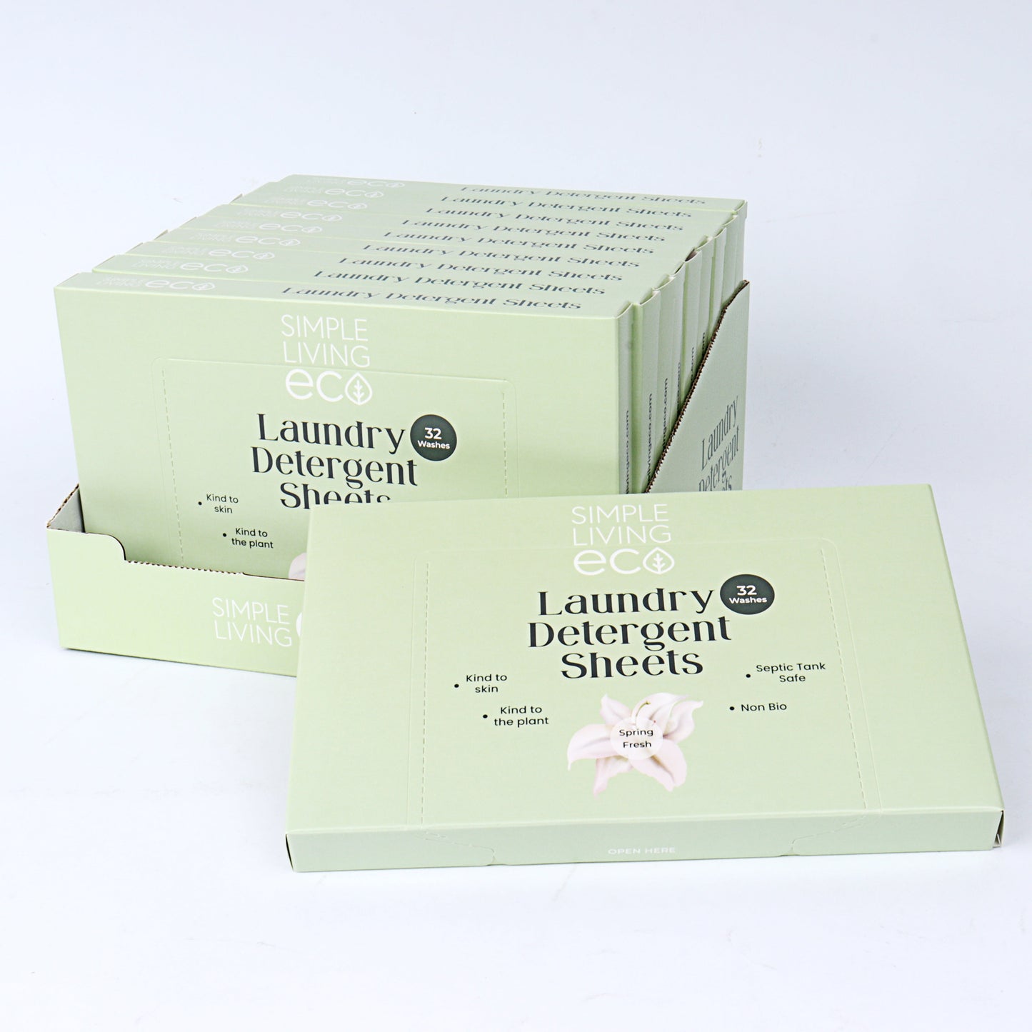 Simple Living Eco Laundry Detergent Sheets | 32 Washes | Made In UK