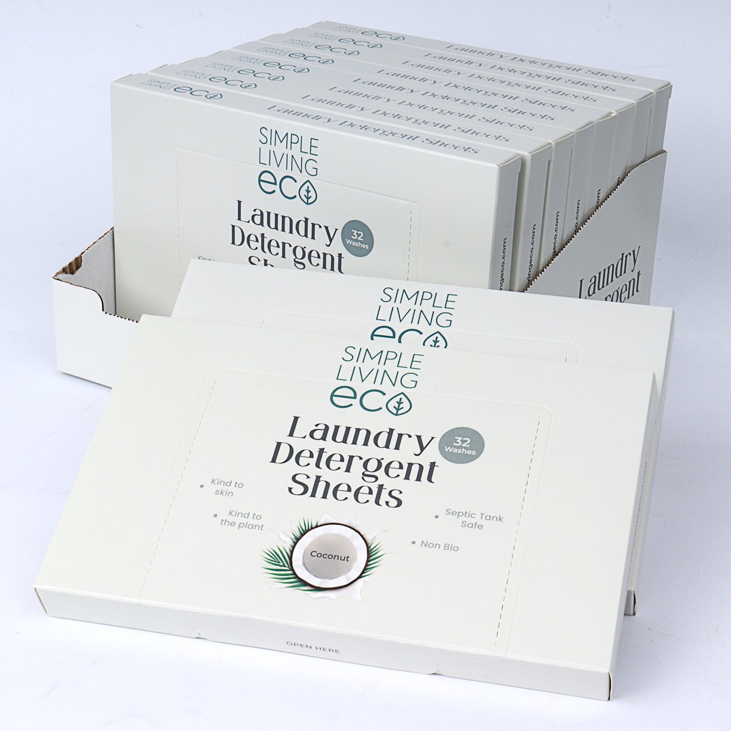 Simple Living Eco Laundry Detergent Sheets | 32 Washes | Made In UK
