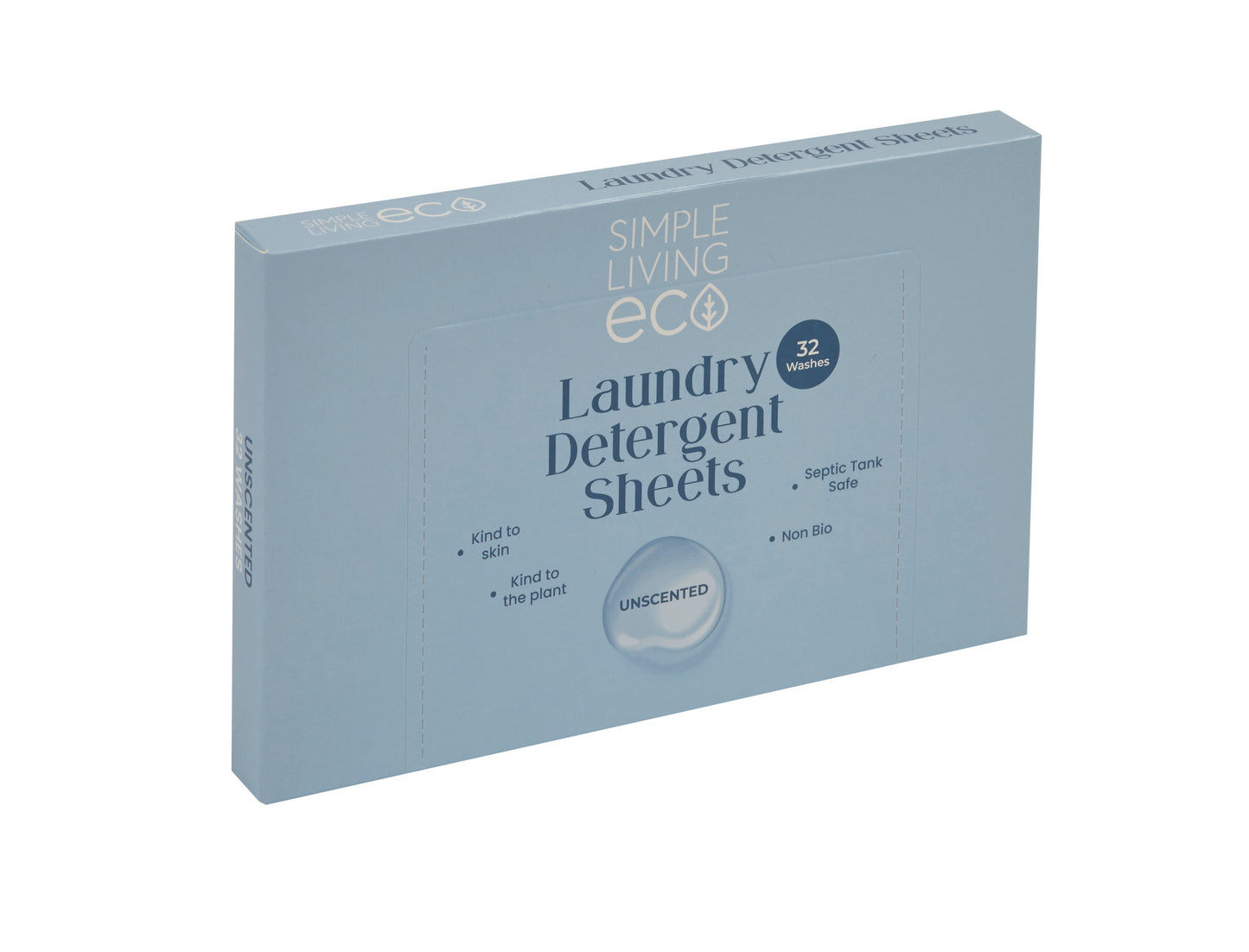 Simple Living Eco Laundry Detergent Sheets | 32 Washes | Made In UK