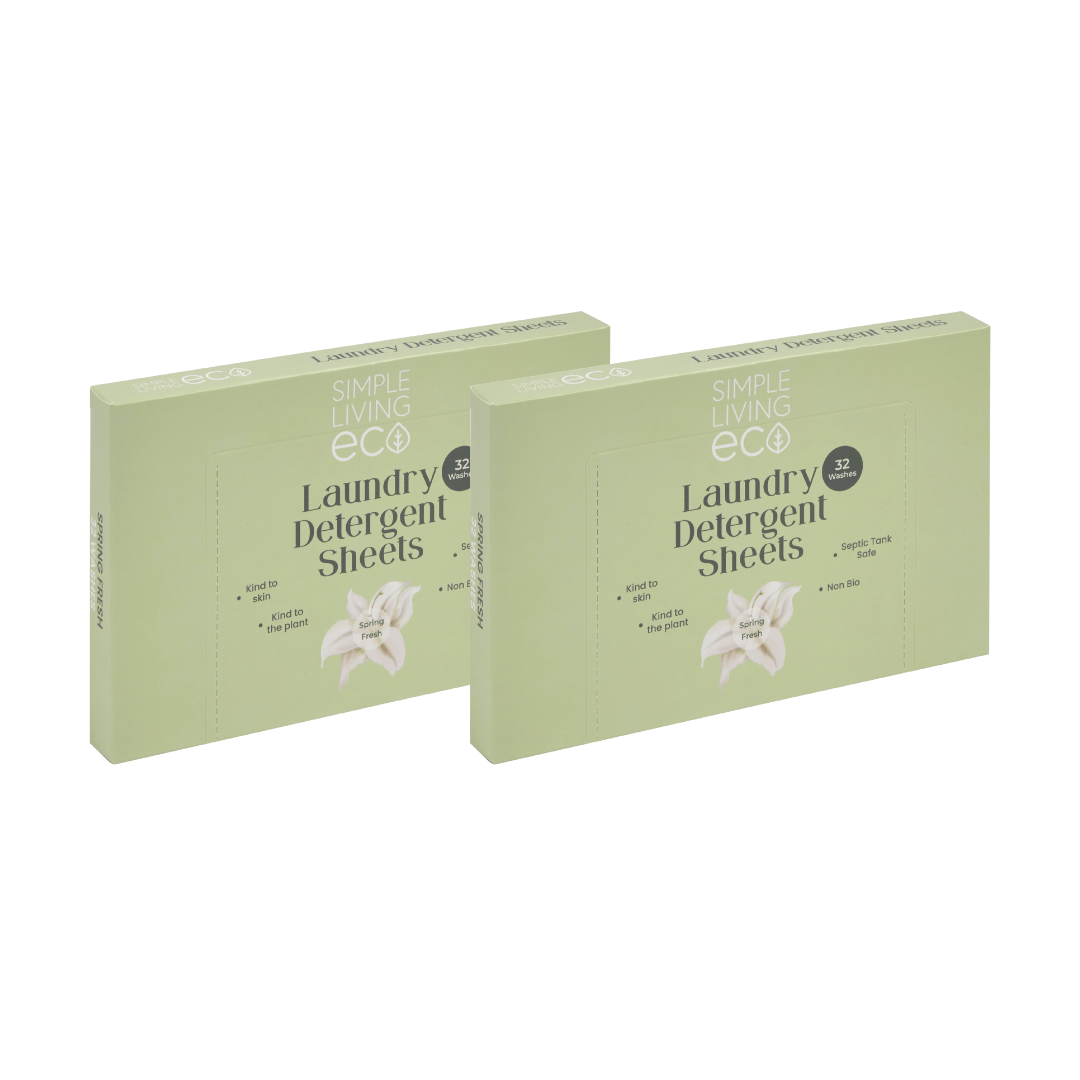 Simple Living Eco Laundry Detergent Sheets | 32 Washes | Made In UK