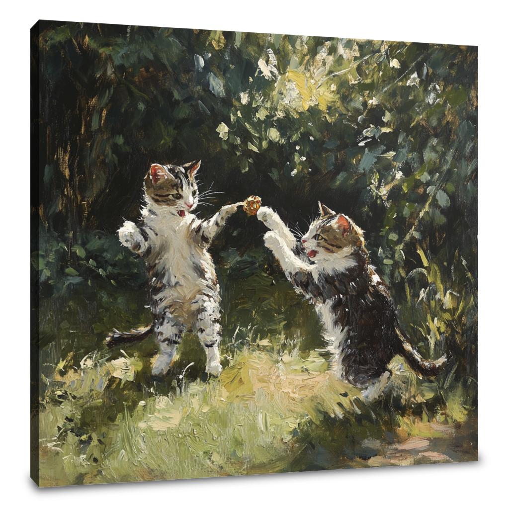 Feline Hunters Canvas