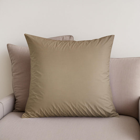Pure Light Brown Cotton Cushion