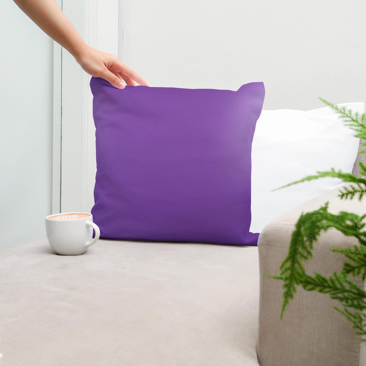 Pure Purple Cotton Cushion