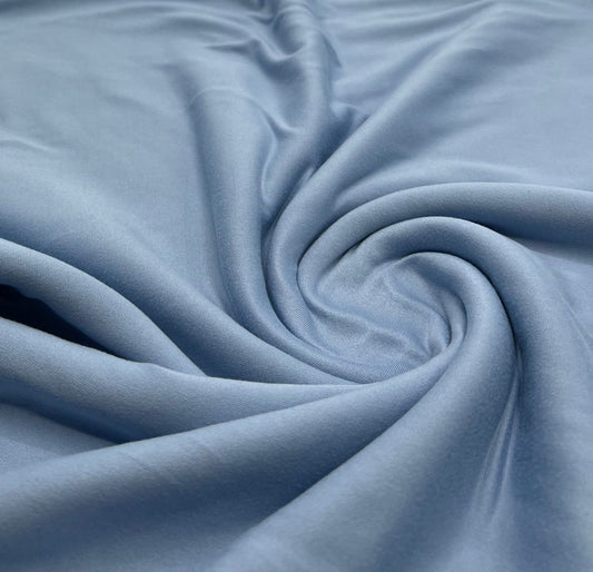 Sky Blue Plain Super Soft Bogota 4 Way Stretch Fabric