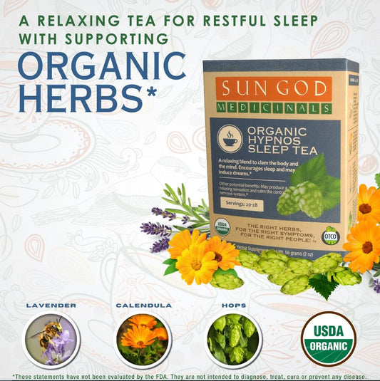 ORGANIC SLEEP Herbal Tea with 10 FREE Tea Bags