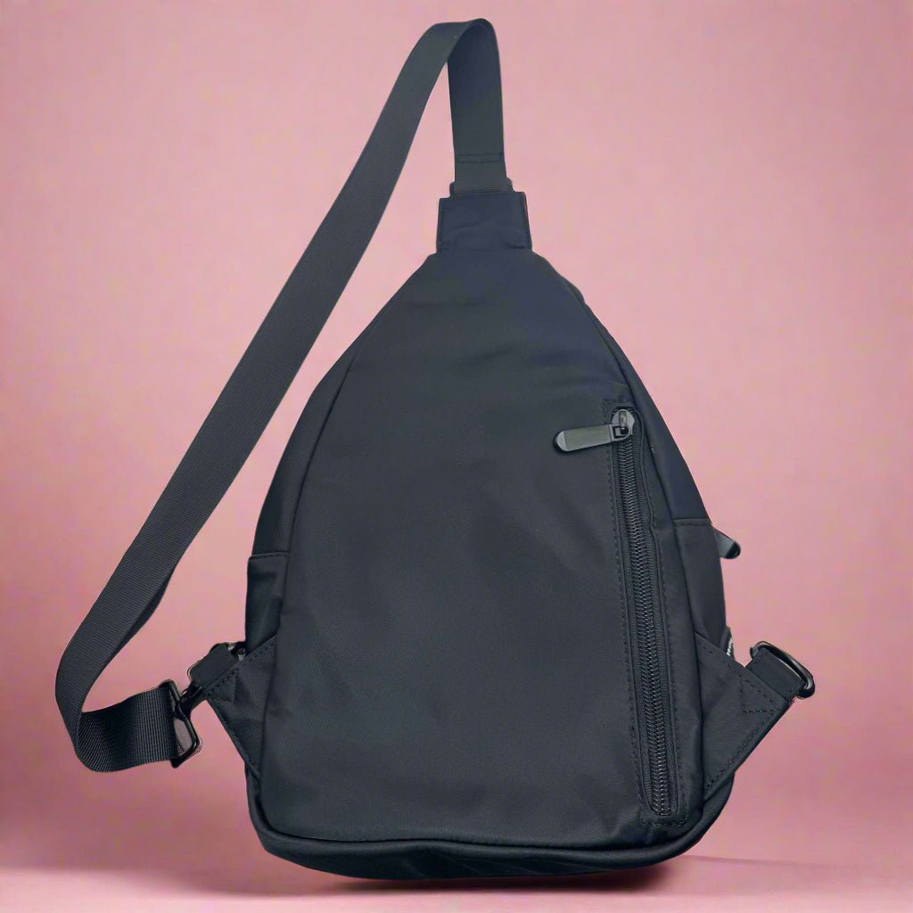 Dog Walking Sling Backpack - Black