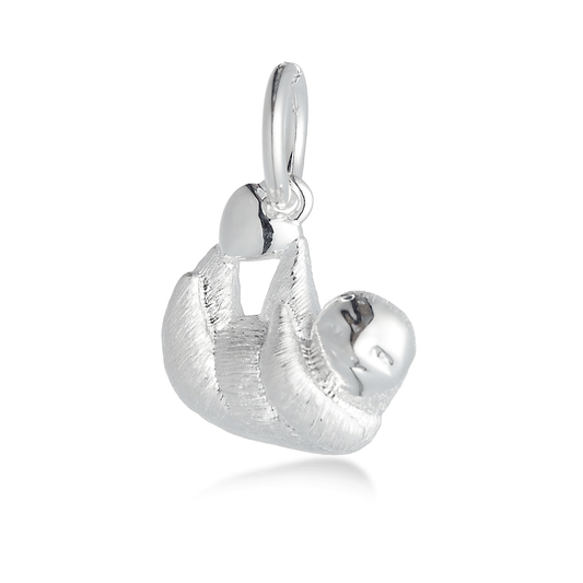 Sloth Silver Charm