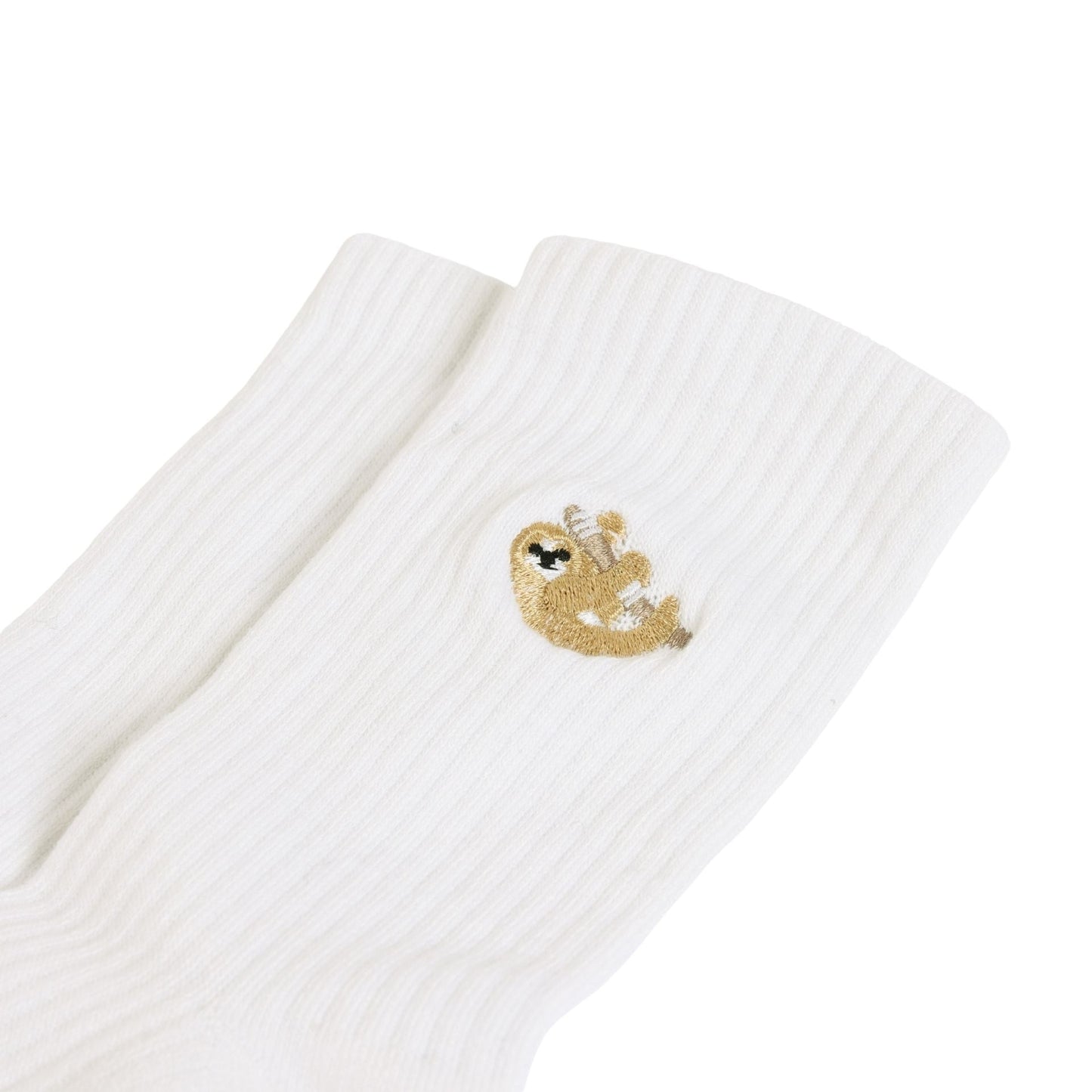 Save the Sloths Ribbed Bamboo Socks