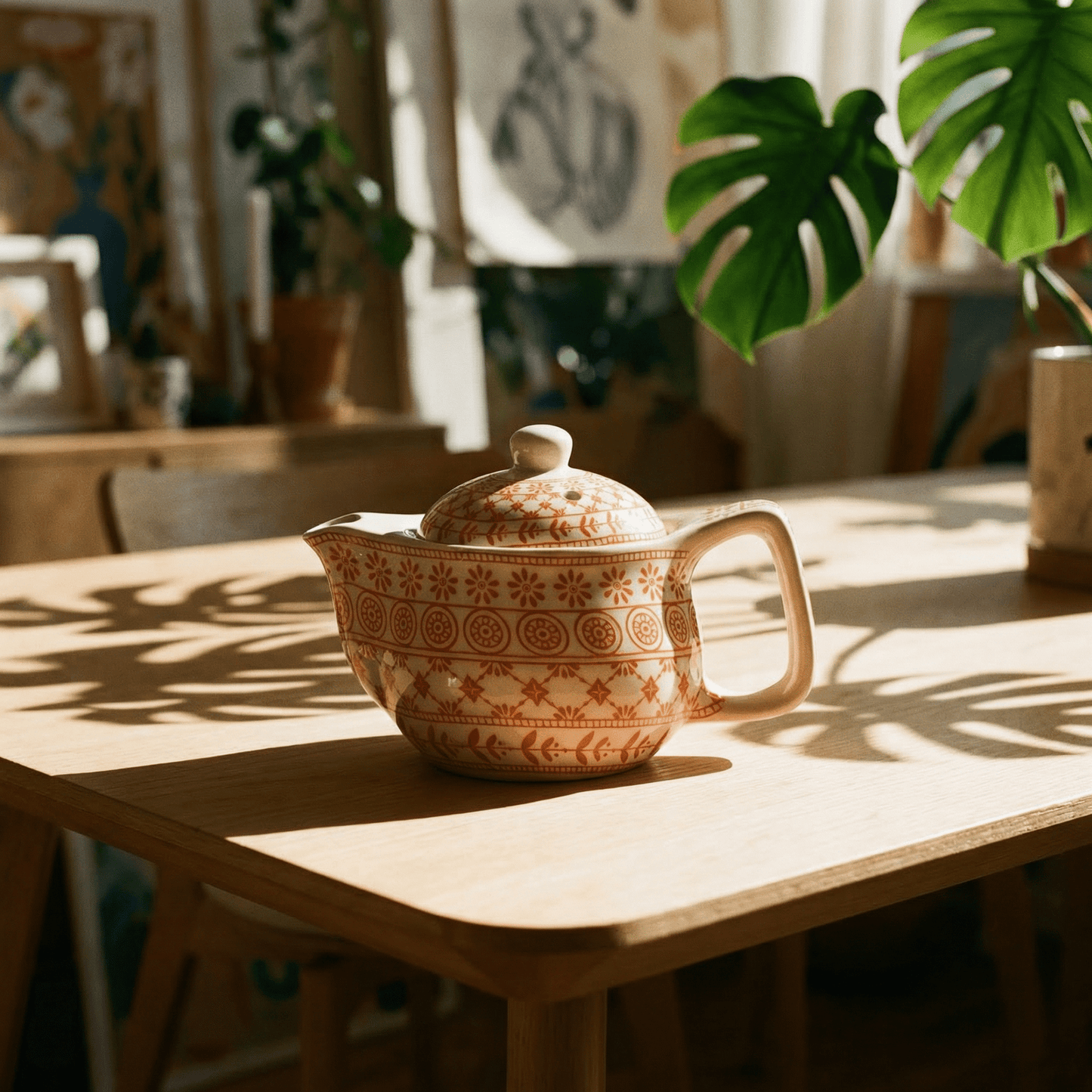 Small Herbal Teapot - Amber