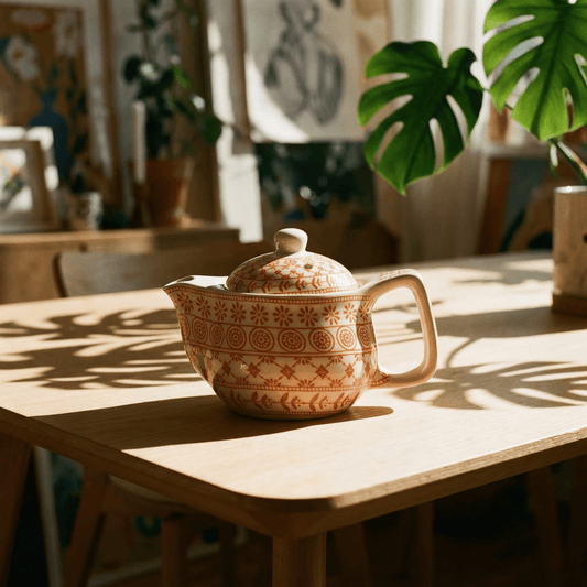 Small Herbal Teapot - Amber