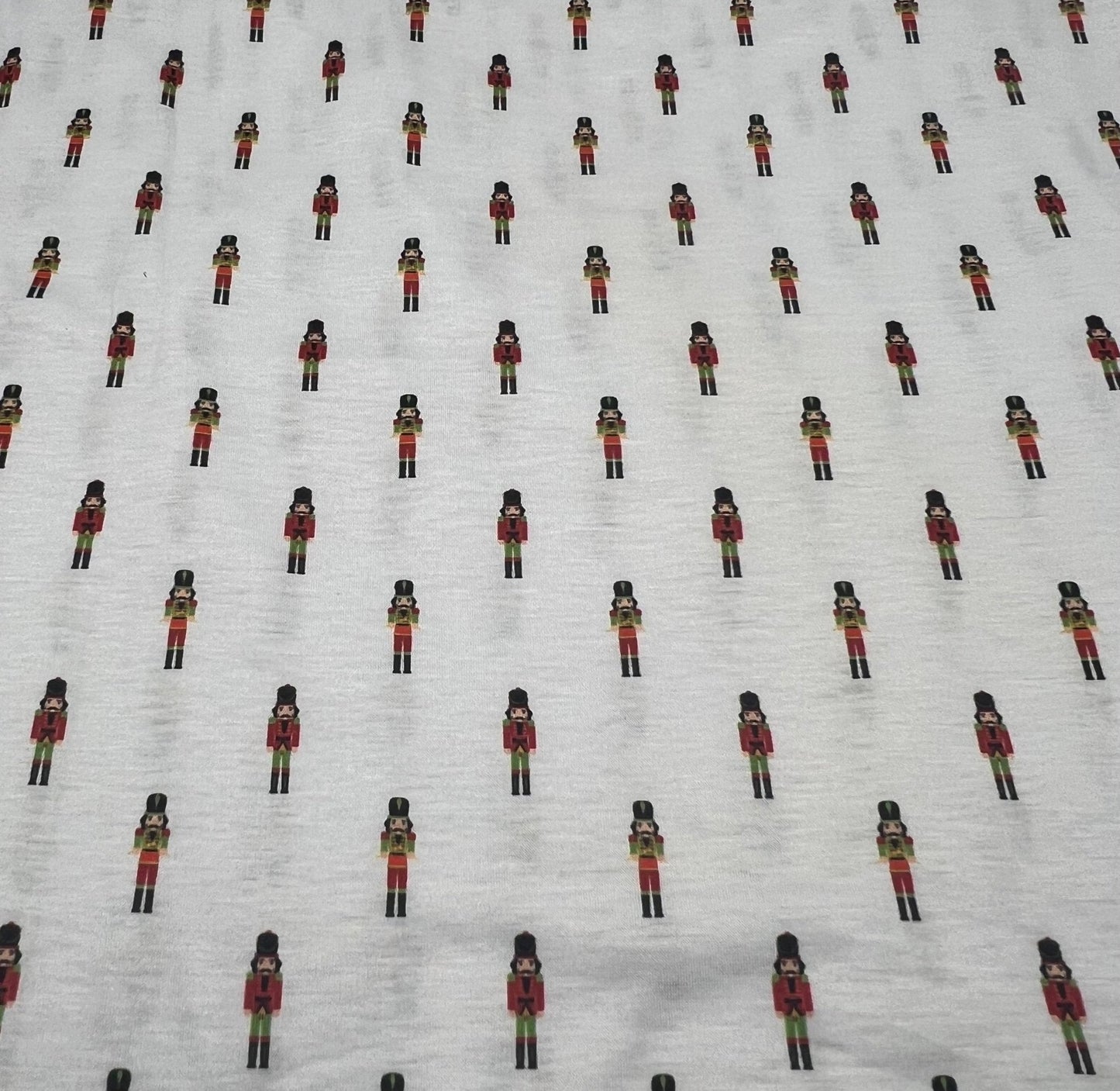 Small Nutcrackers Print Soft Spun Poly Stretch Fabric