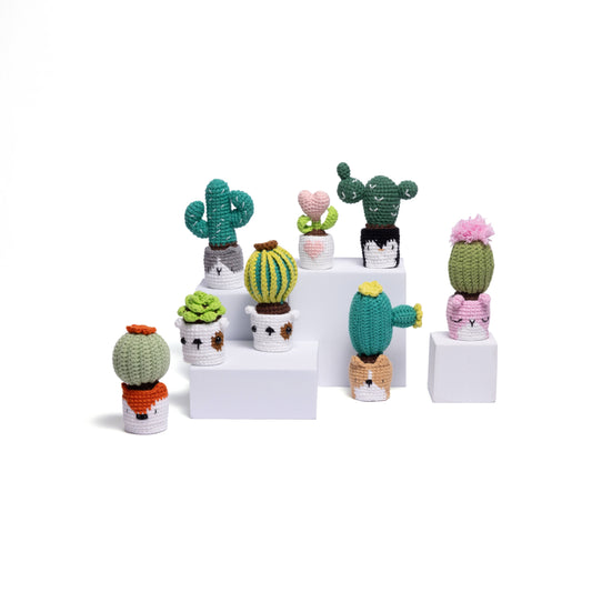 Irresistibly Cute Crochet Cactus Family – Lovable Succulent Amigurumi Plush Collection