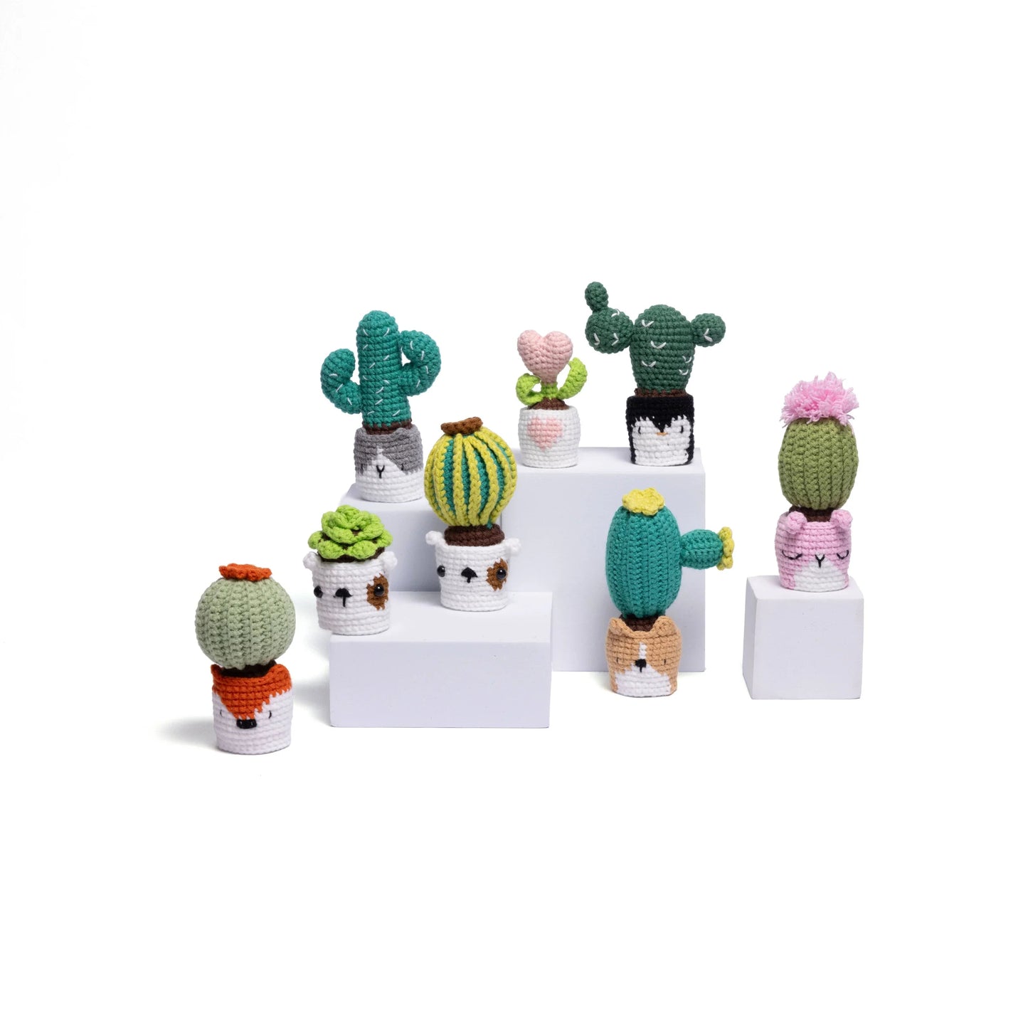 Irresistibly Cute Crochet Cactus Family – Lovable Succulent Amigurumi Plush Collection