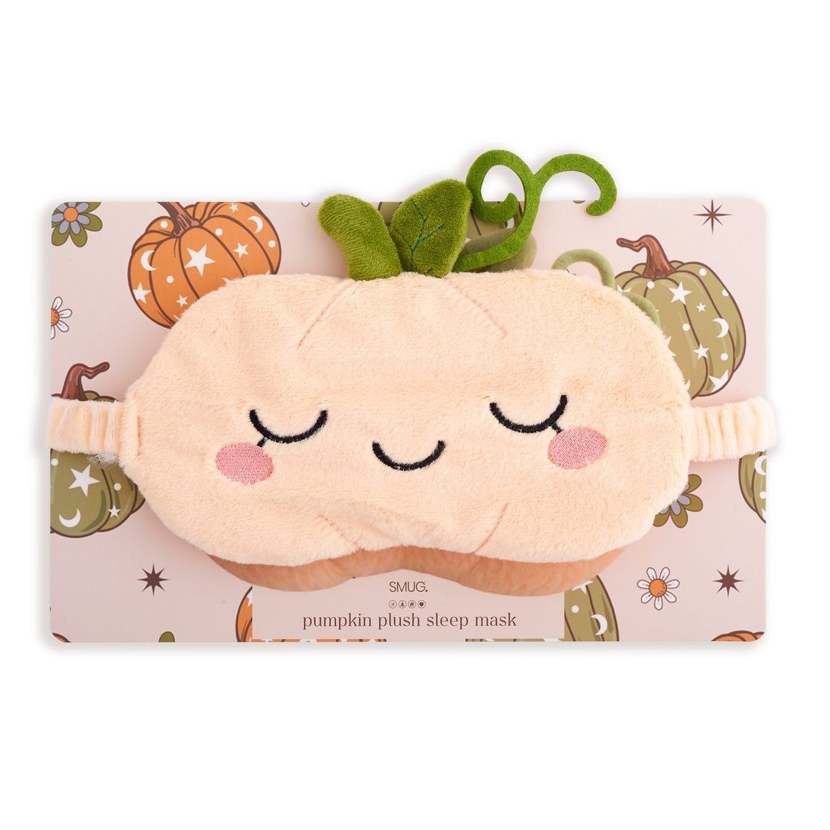 Halloween Novelty Plush Sleep Mask - Pumpkin