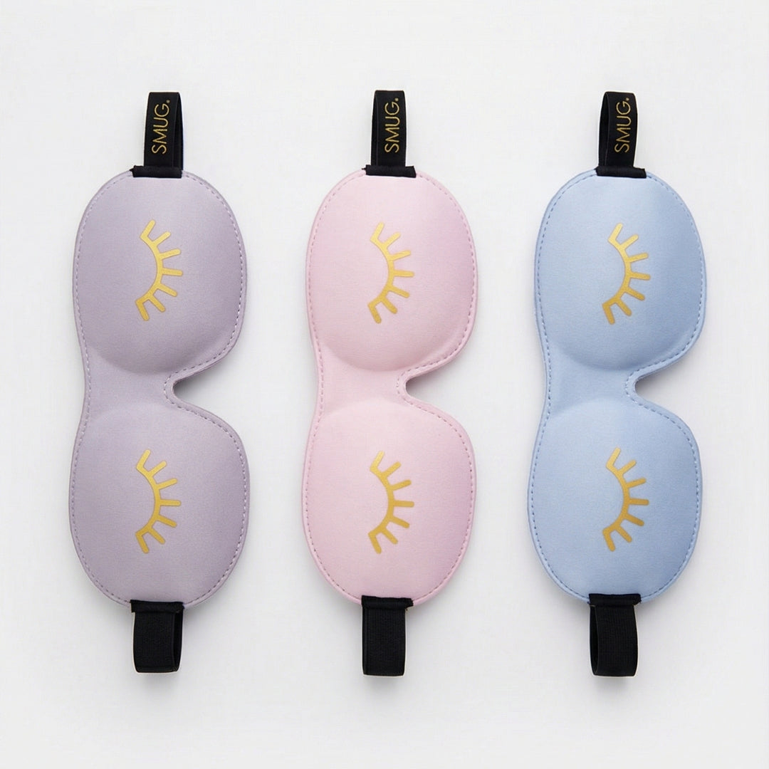 Contoured 3D Blackout Sleep Mask – Wink Baby Blue