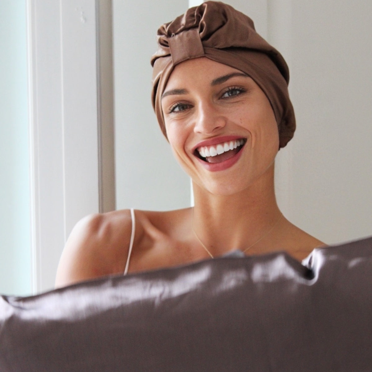 Soft Satin Pillowcase Set, Mocha