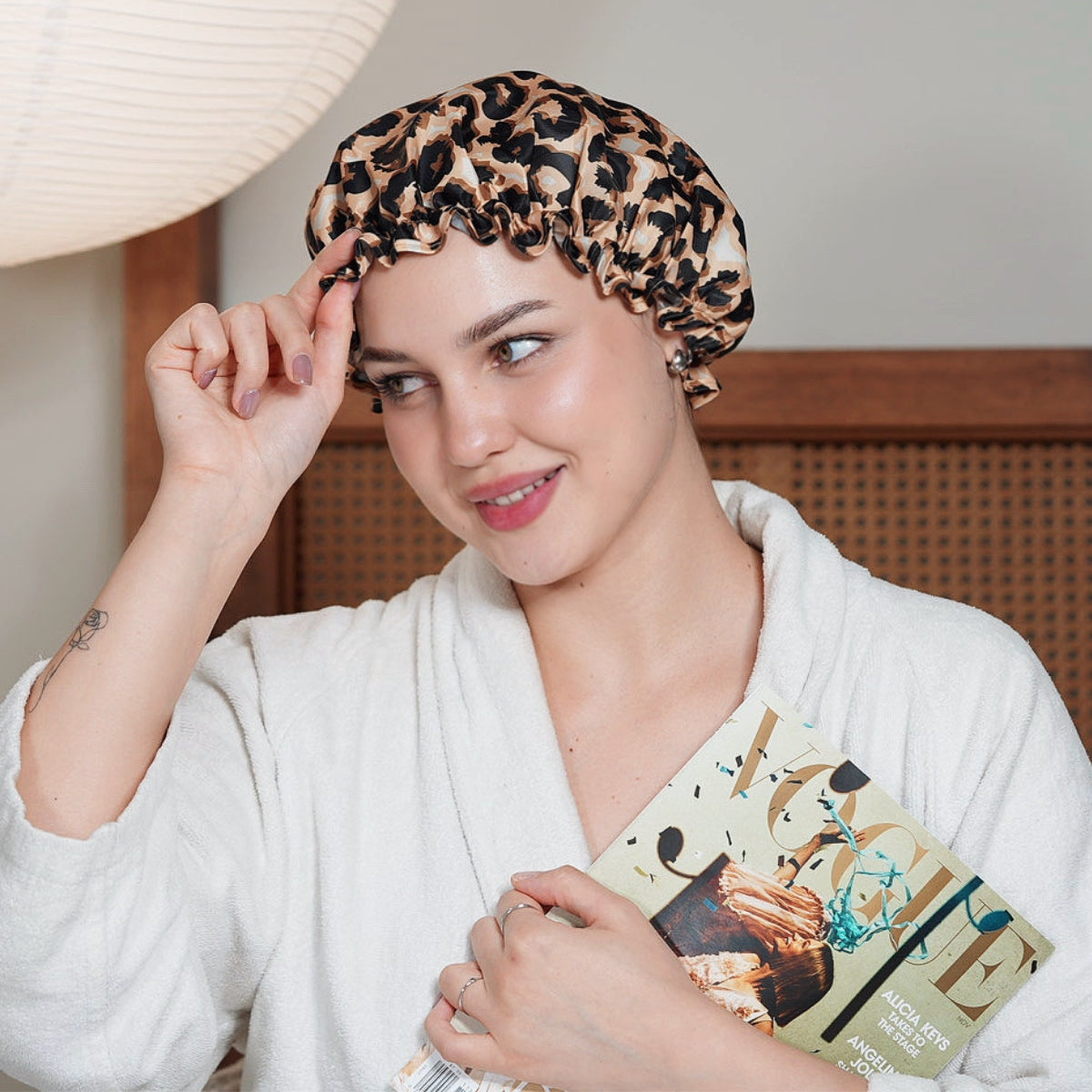 Shower Cap - Leopard Print
