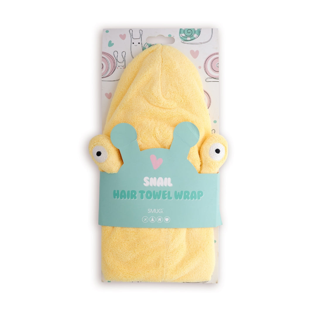 Novelty Hair Towel Wrap, Snail