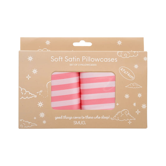 Soft Satin Pillowcase Set, Candy Shop