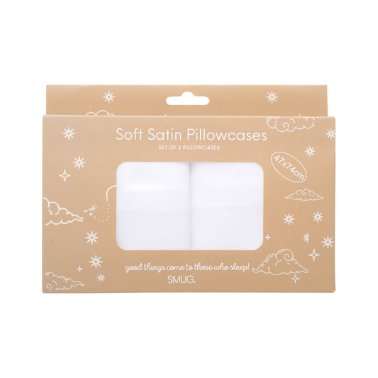 Soft Satin Pillowcase Set, Cloud