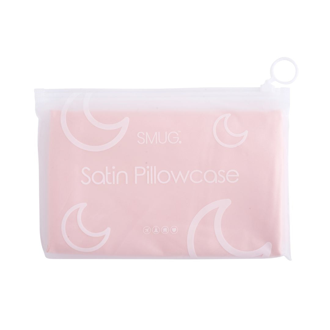 Satin Pillowcases Set - Pink