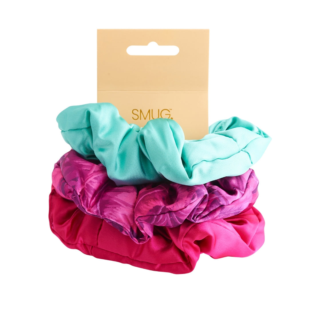 Cloud Satin Hair Scrunchie Set (set of 3) - Scarlett Fern