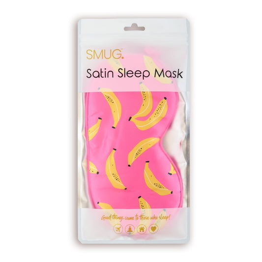 Satin Sleep Mask - Banana Print