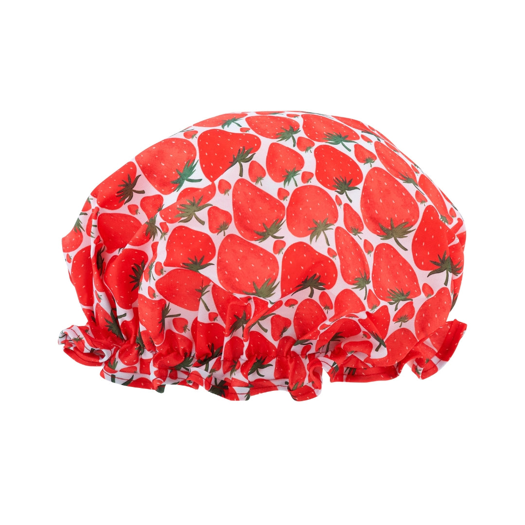 Shower Cap - Strawberry Print