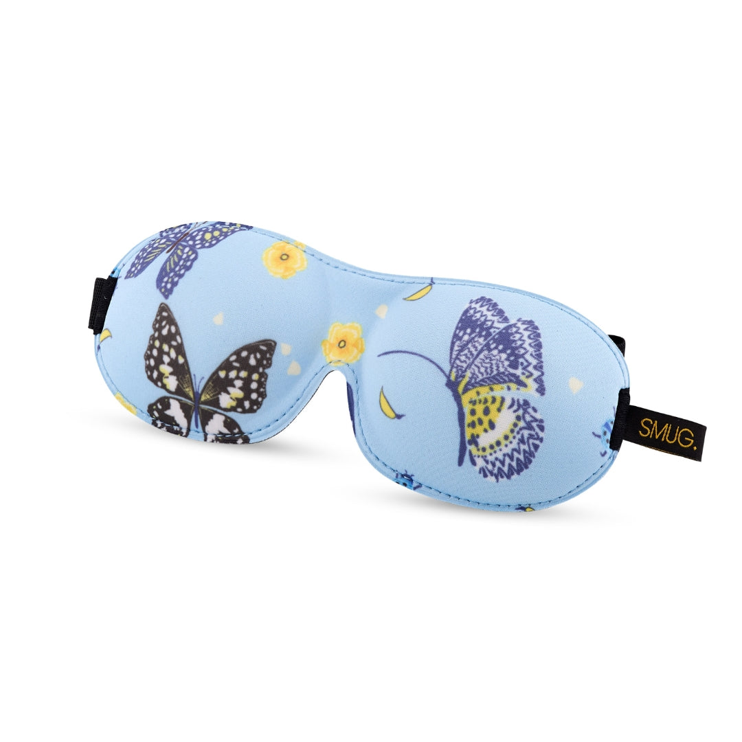 Contoured 3D Blackout Sleep Mask, Butterflies