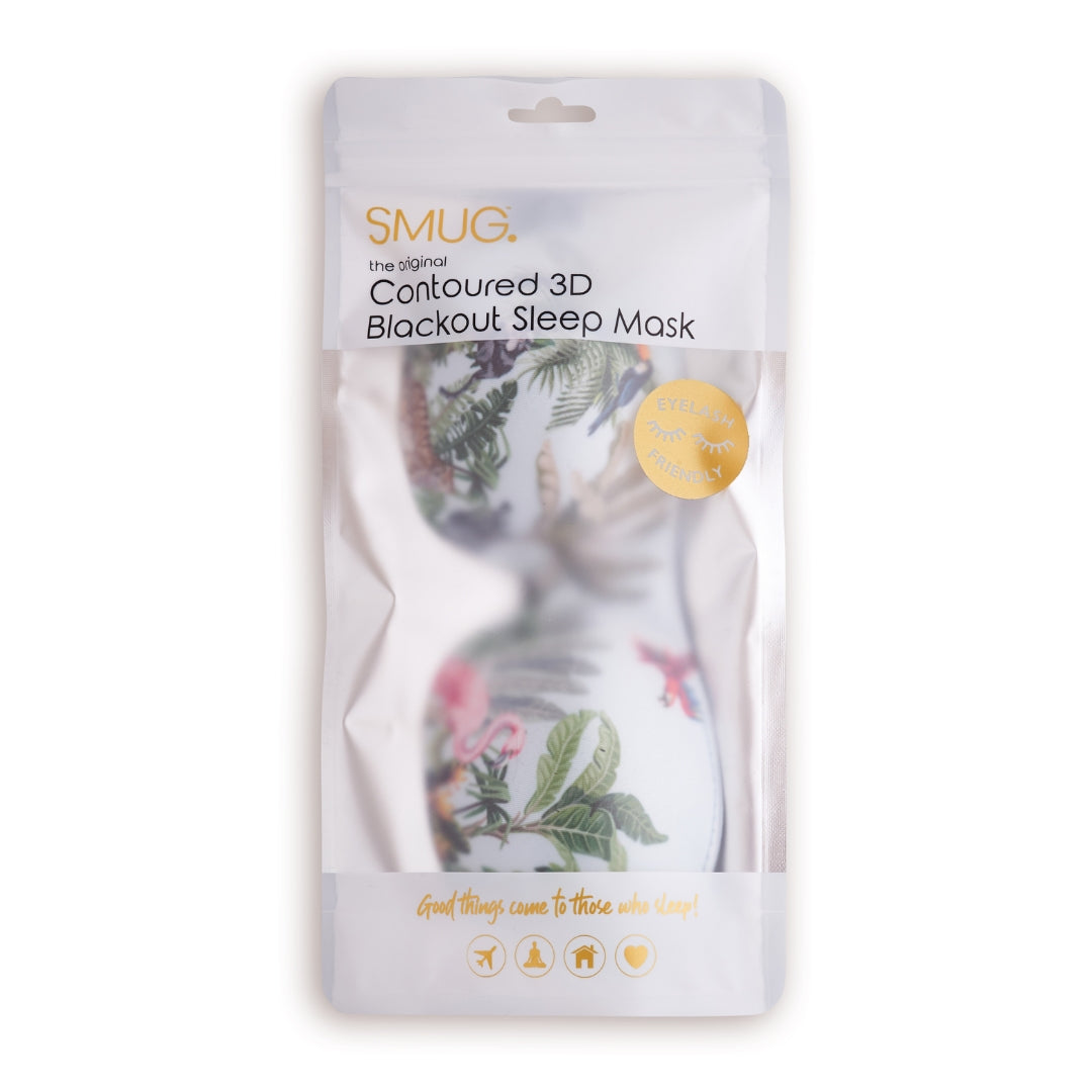 Contoured 3D Blackout Sleep Mask - Jungle Print