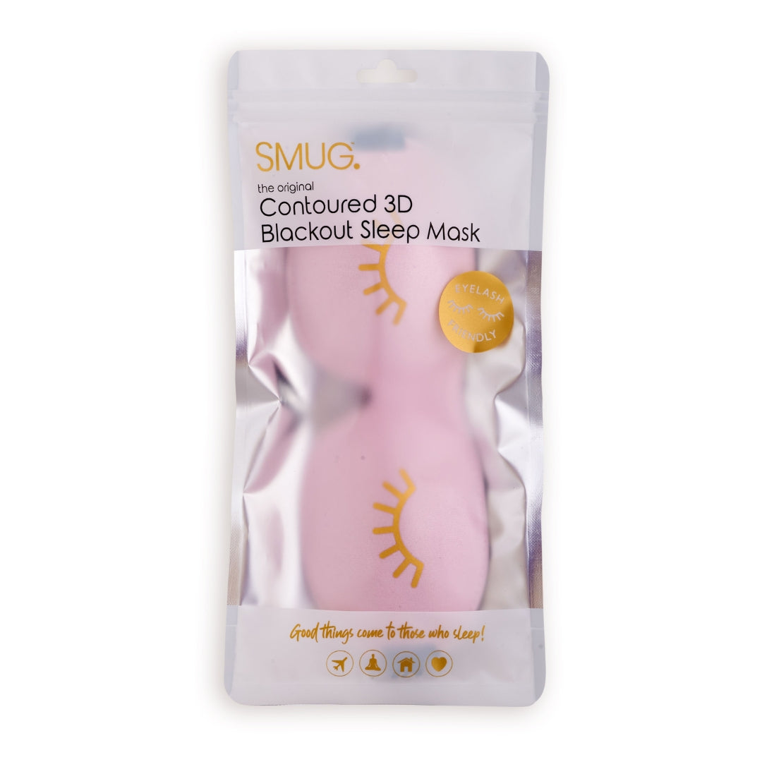Contoured 3D Blackout Sleep Mask – Wink Baby Pink