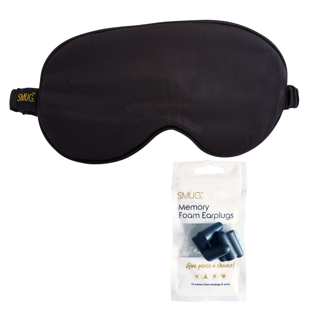 Satin Sleep Mask - Black