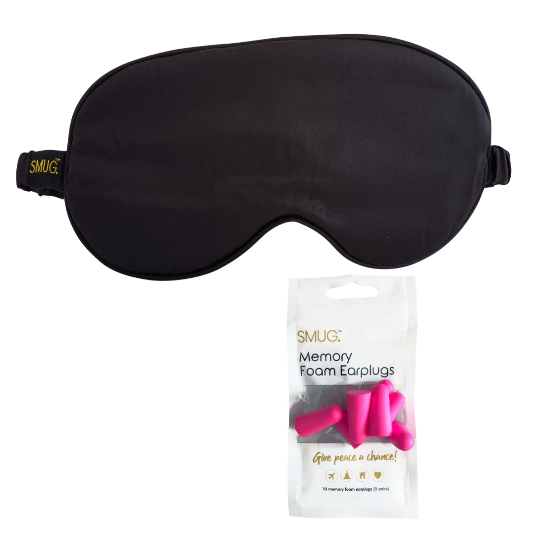 Satin Sleep Mask - Black