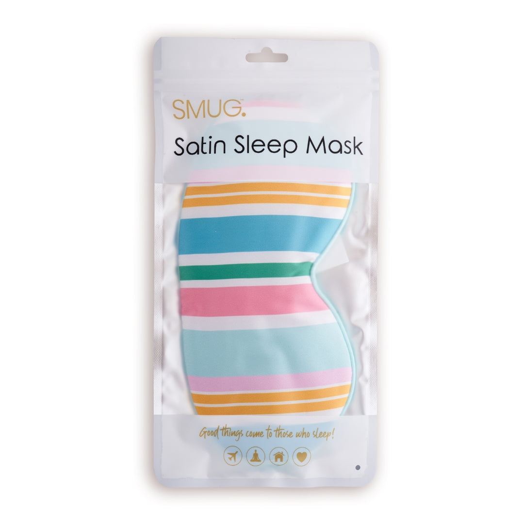 Satin Sleep Mask - Bold Stripe Print