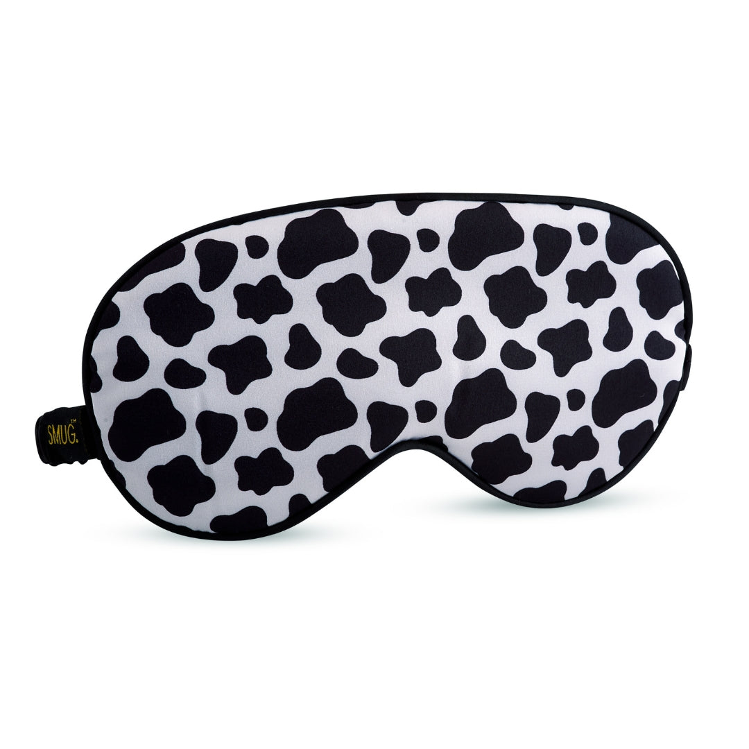 Satin Sleep Mask - Cow Print