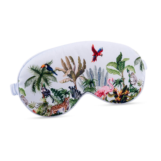 Satin Sleep Mask - Jungle Print