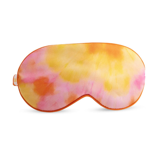 Satin Sleep Mask - Orange Tie Dye