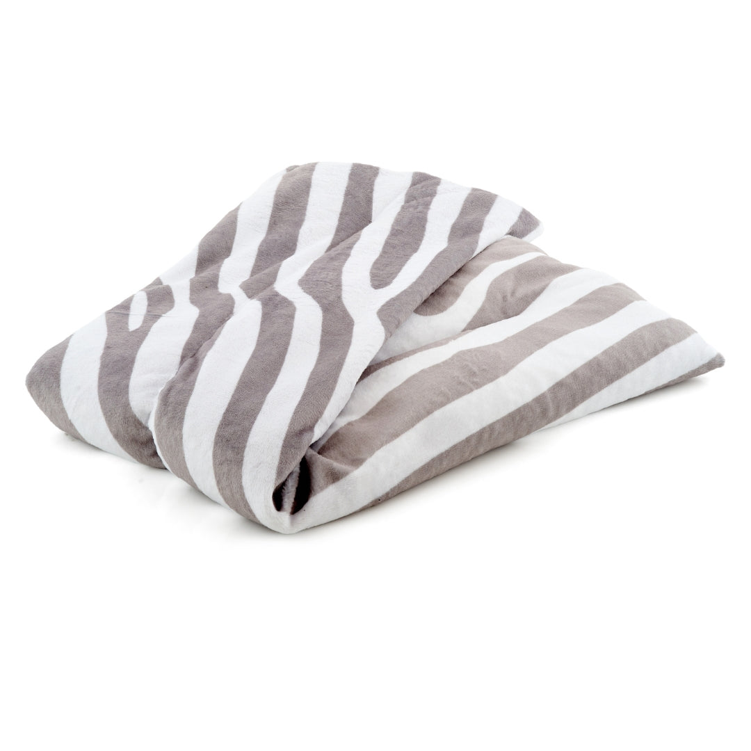 Soothing Body Wrap Wheat Bag Infused with Lavender Oil - Zebra Print