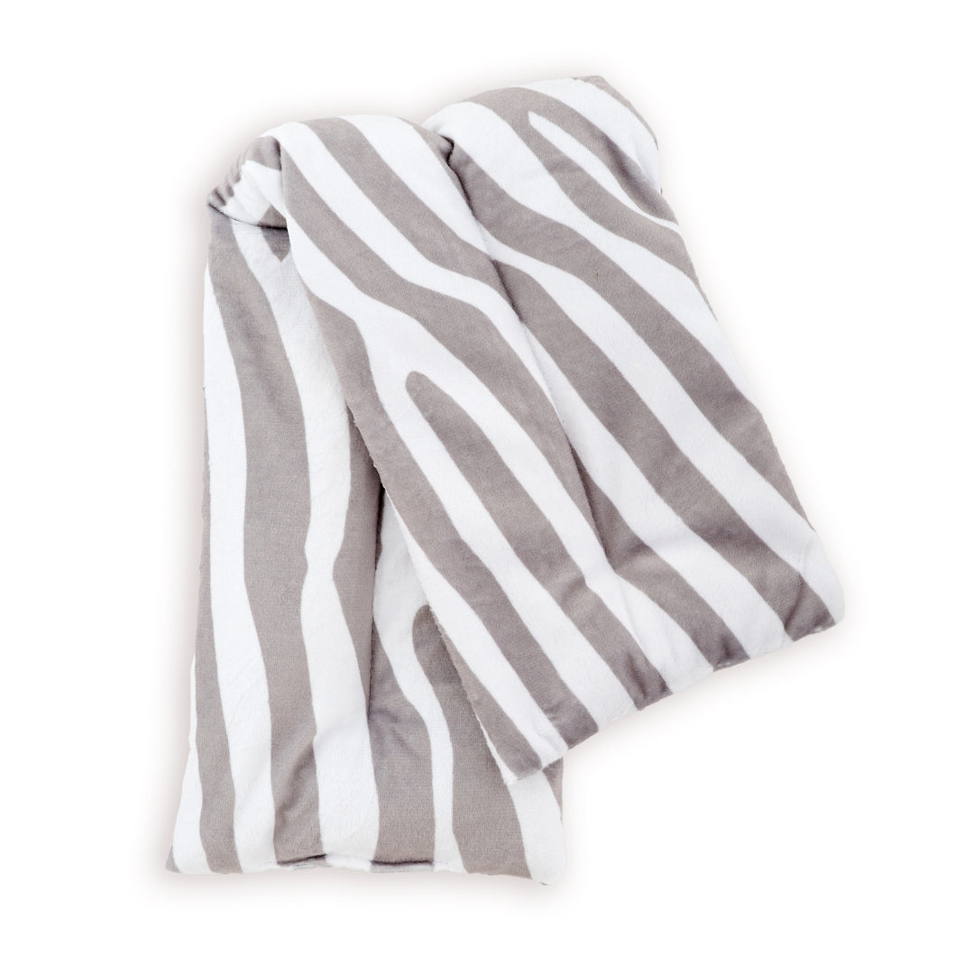 Soothing Body Wrap Wheat Bag Infused with Lavender Oil - Zebra Print