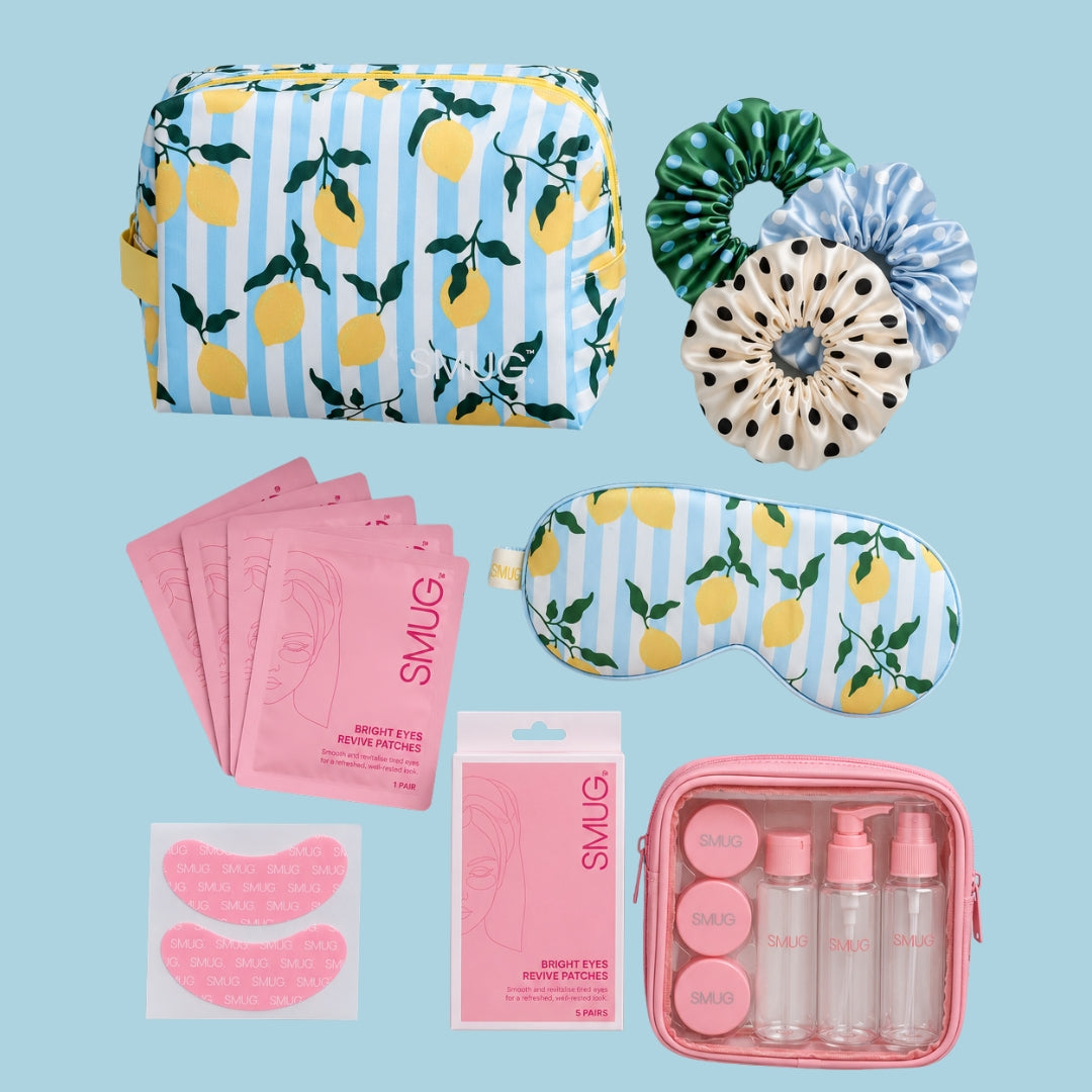 The Weekend Away Gift Set - Lemon Stripe