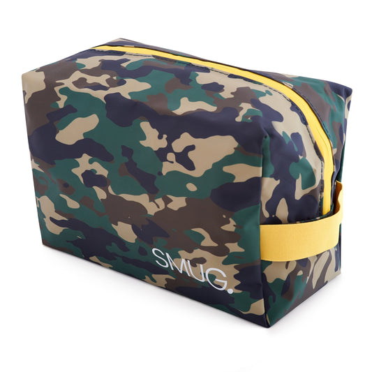 Wash Bag - Green Camo Print