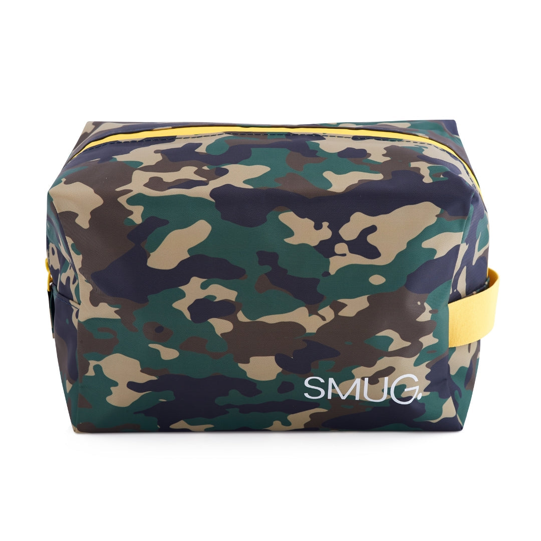 Wash Bag - Green Camo Print