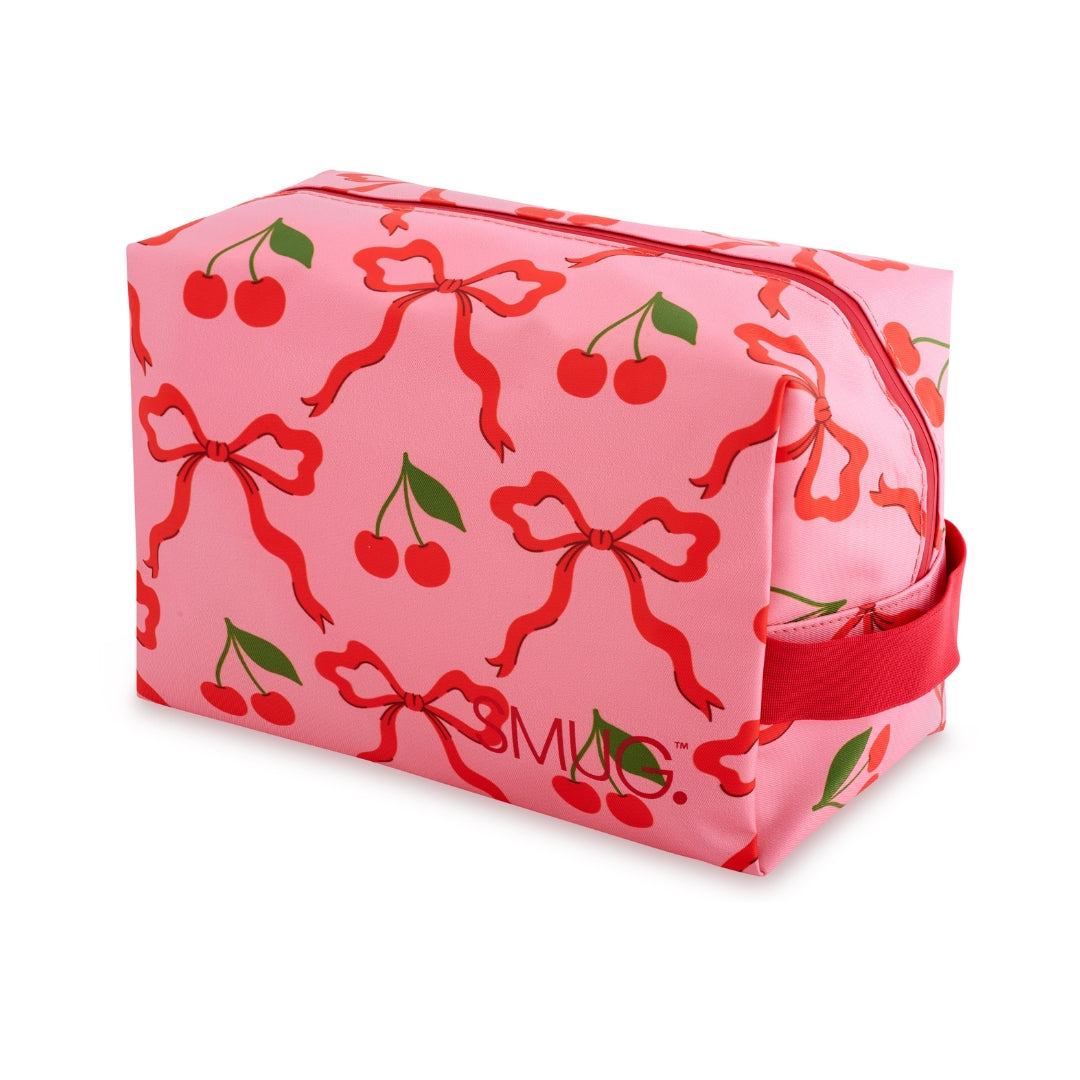 Wash Bag - Red Cherries Print