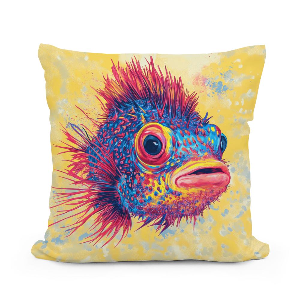 Pufferfish Radiance Cotton Cushion