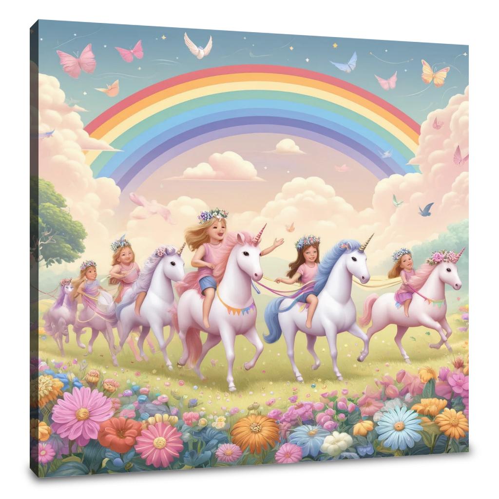 Unicorn Parade Canvas
