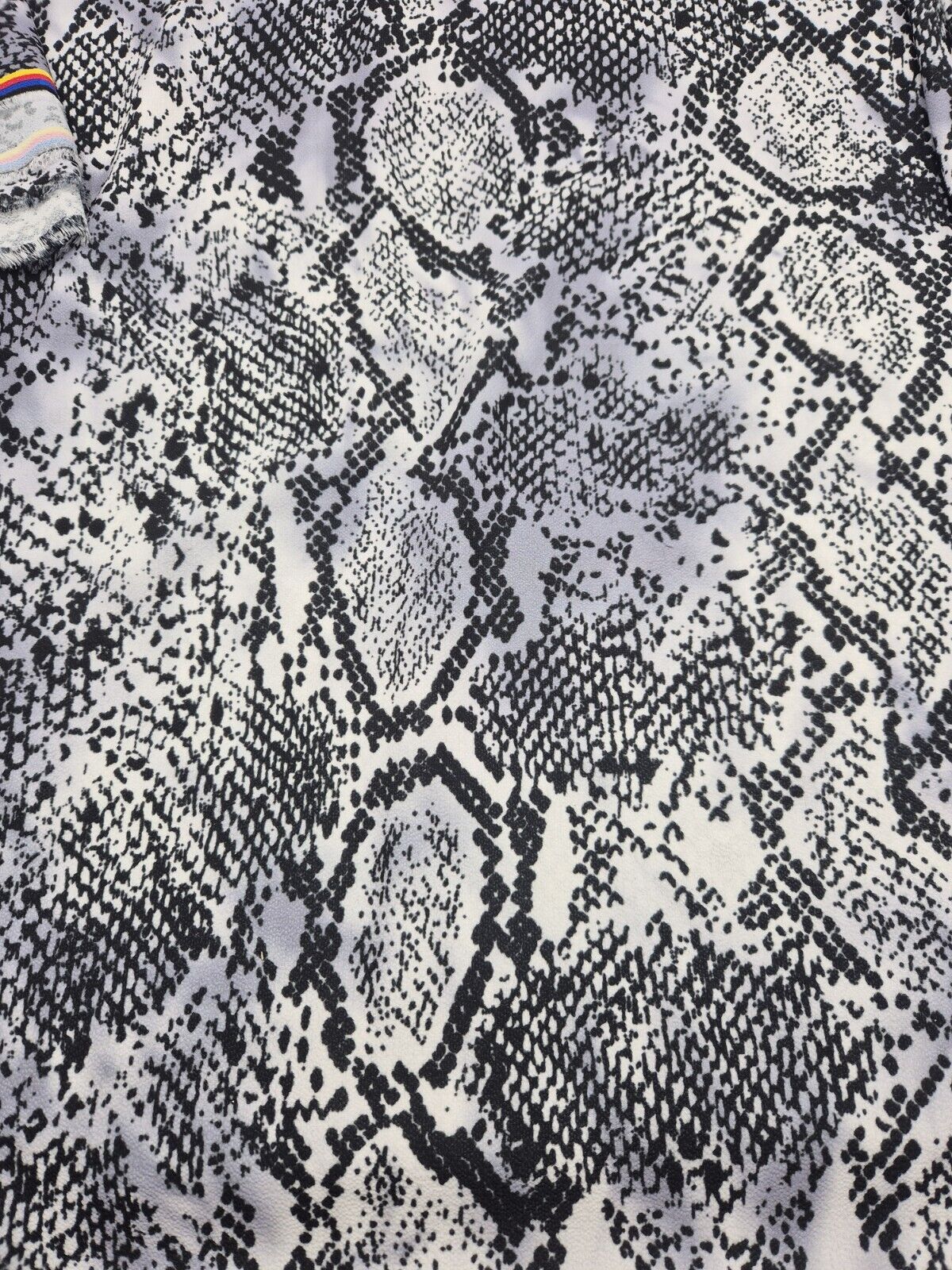 Snake Print Light weight Bubble Crepe Fabric