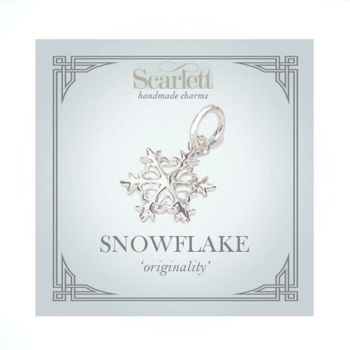 Snowflake Silver Charm
