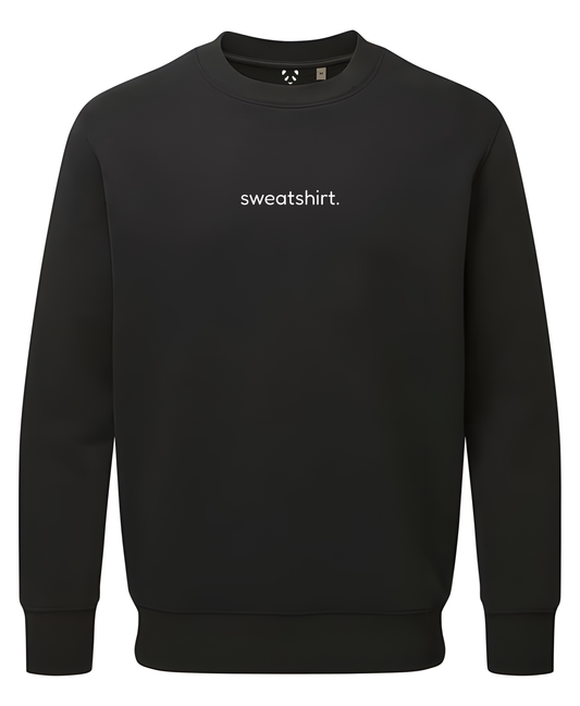 simple. sweatshirt. black.
